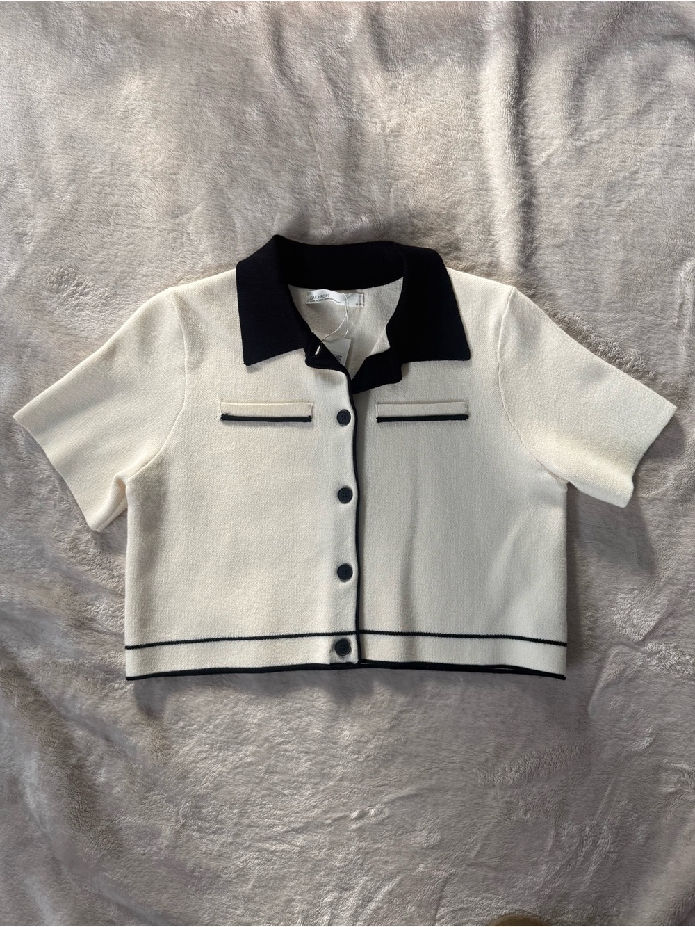 Oak + Fort Knit Button Up Top Size XS